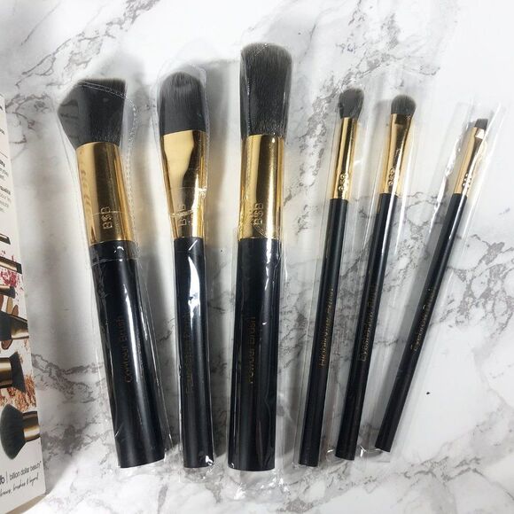 NIB Billion Dollar Beauty Pro Brush Kit + Charcoal Beauty Sponge Bundle - Picture 8 of 14